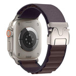 Bracelet de montre en nylon avec boucle parachute pour Apple Watch 46 mm / 49 mm / 45 mm / 44 mm, pour Apple Watch 42 mm / 41 mm / 40 mm / 38 mm