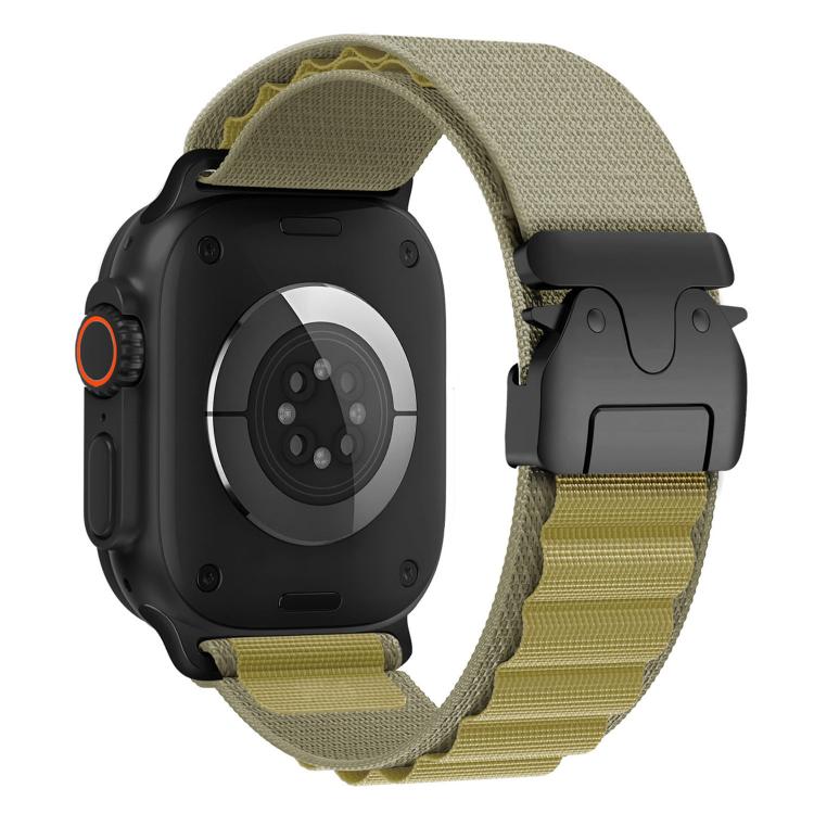 Bracelet de montre en nylon avec boucle parachute pour Apple Watch 46 mm / 49 mm / 45 mm / 44 mm, pour Apple Watch 42 mm / 41 mm / 40 mm / 38 mm