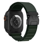 Bracelet de montre en nylon avec boucle parachute pour Apple Watch 46 mm / 49 mm / 45 mm / 44 mm, pour Apple Watch 42 mm / 41 mm / 40 mm / 38 mm