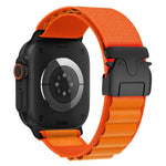 Bracelet de montre en nylon avec boucle parachute pour Apple Watch 46 mm / 49 mm / 45 mm / 44 mm, pour Apple Watch 42 mm / 41 mm / 40 mm / 38 mm