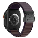 Bracelet de montre en nylon avec boucle parachute pour Apple Watch 46 mm / 49 mm / 45 mm / 44 mm, pour Apple Watch 42 mm / 41 mm / 40 mm / 38 mm