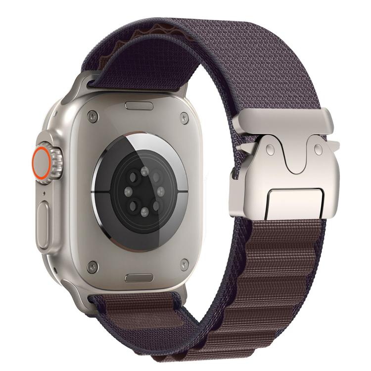 Bracelet de montre en nylon avec boucle parachute pour Apple Watch 46 mm / 49 mm / 45 mm / 44 mm, pour Apple Watch 42 mm / 41 mm / 40 mm / 38 mm
