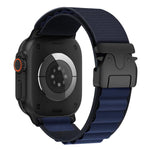 Bracelet de montre en nylon avec boucle parachute pour Apple Watch 46 mm / 49 mm / 45 mm / 44 mm, pour Apple Watch 42 mm / 41 mm / 40 mm / 38 mm