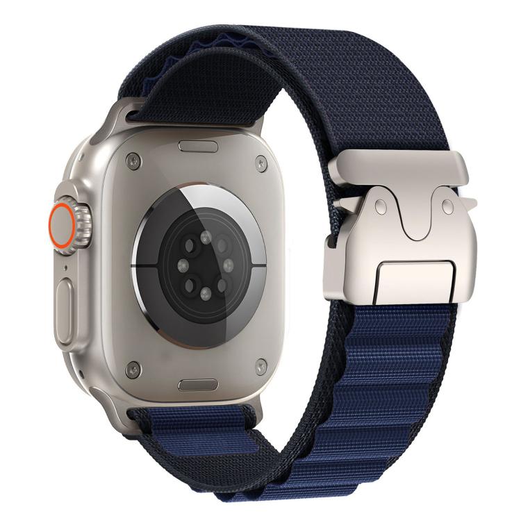 Bracelet de montre en nylon avec boucle parachute pour Apple Watch 46 mm / 49 mm / 45 mm / 44 mm, pour Apple Watch 42 mm / 41 mm / 40 mm / 38 mm