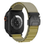 Bracelet de montre en nylon avec boucle parachute pour Apple Watch 46 mm / 49 mm / 45 mm / 44 mm, pour Apple Watch 42 mm / 41 mm / 40 mm / 38 mm