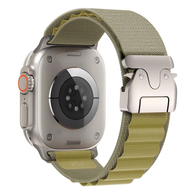 Bracelet de montre en nylon avec boucle parachute pour Apple Watch 46 mm / 49 mm / 45 mm / 44 mm, pour Apple Watch 42 mm / 41 mm / 40 mm / 38 mm