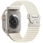 Bracelet de montre en nylon tressé avec motif de montagne et boucle de parachute, pour Apple Watch 46mm / 49mm / 45mm / 44mm, pour Apple Watch 42mm / 41mm / 40mm / 38mm