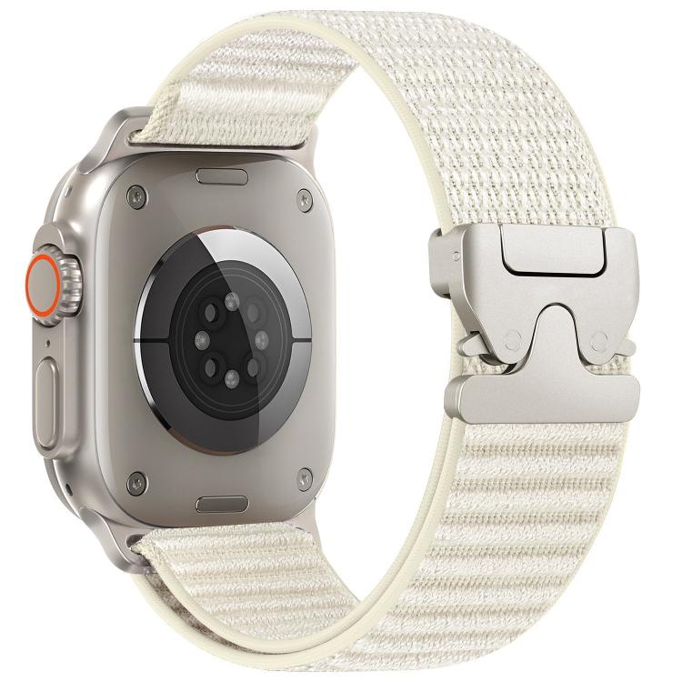 Bracelet de montre en nylon tressé avec motif de montagne et boucle de parachute, pour Apple Watch 46mm / 49mm / 45mm / 44mm, pour Apple Watch 42mm / 41mm / 40mm / 38mm
