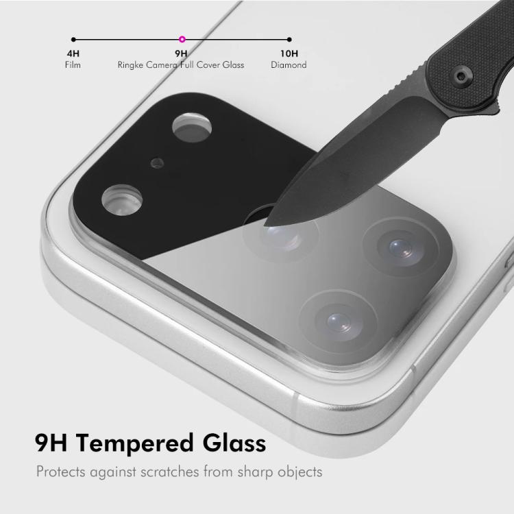 2 pièces ENKAY Hat-Prince Film en verre trempé pour objectif d'appareil photo arrière noir 9H, pour iPhone 17 Pro Max, pour iPhone 17 Pro, pour iPhone 17, pour iPhone Air