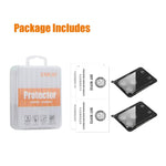 2 pièces ENKAY Hat-Prince Film en verre trempé pour objectif d'appareil photo arrière noir 9H, pour iPhone 17 Pro Max, pour iPhone 17 Pro, pour iPhone 17, pour iPhone Air