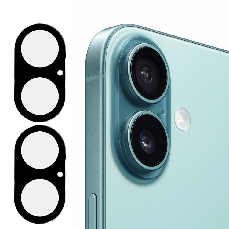 2 pièces ENKAY Hat-Prince Film en verre trempé pour objectif d'appareil photo arrière noir 9H, pour iPhone 17 Pro Max, pour iPhone 17 Pro, pour iPhone 17, pour iPhone Air