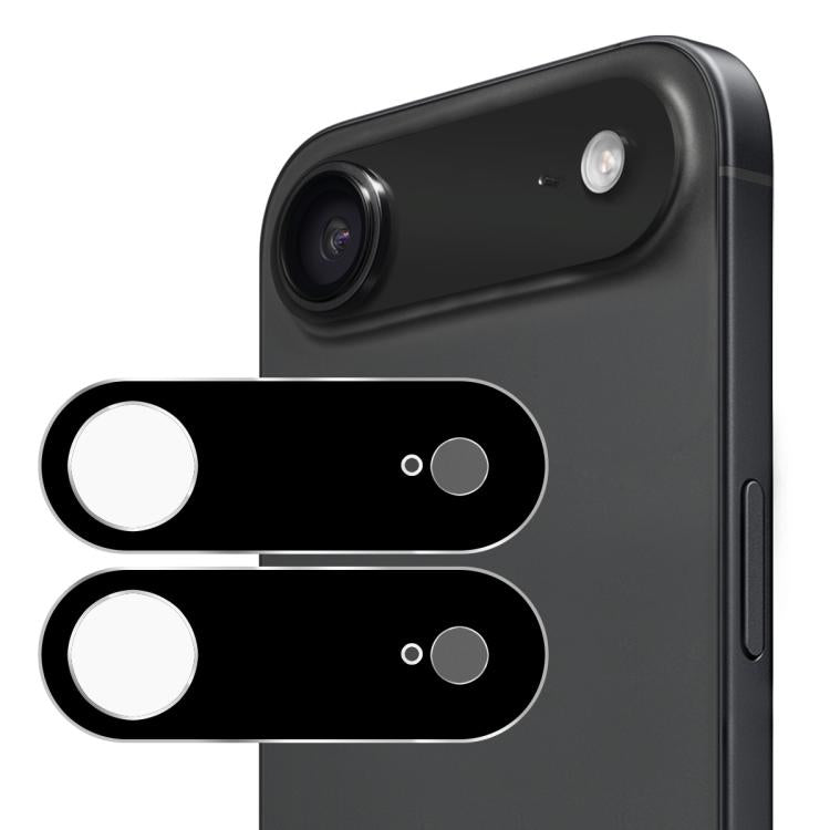 2 pièces ENKAY Hat-Prince Film en verre trempé pour objectif d'appareil photo arrière noir 9H, pour iPhone 17 Pro Max, pour iPhone 17 Pro, pour iPhone 17, pour iPhone Air