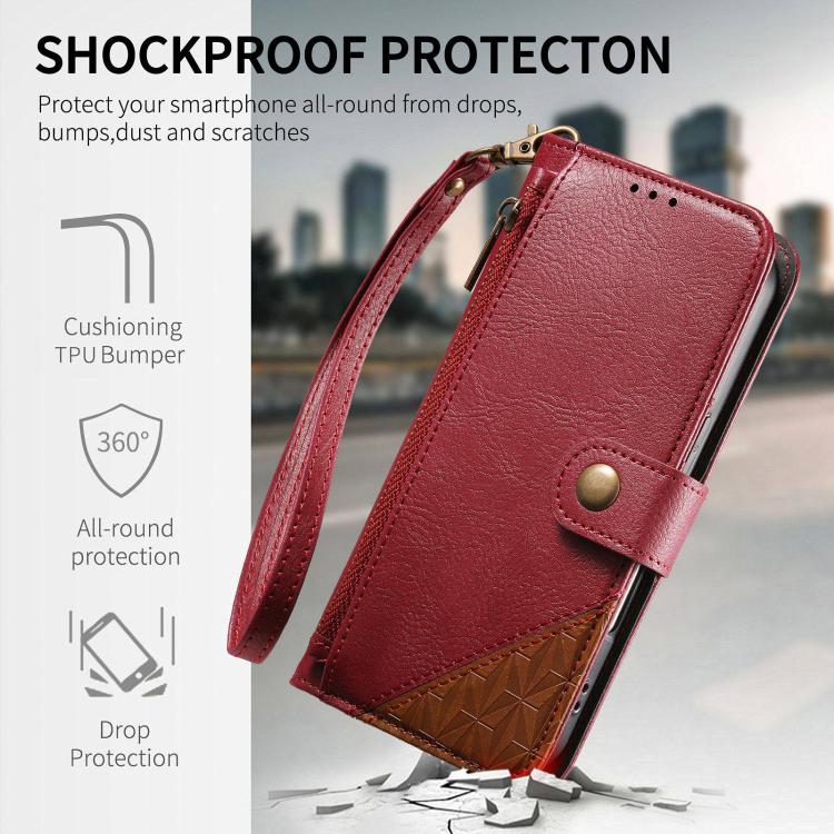 Coque de téléphone en cuir végétalien avec portefeuille à fermeture éclair et sangle, pour iPhone 15 Pro Max, pour iPhone 15 Pro, pour iPhone 15 Plus, pour iPhone 15