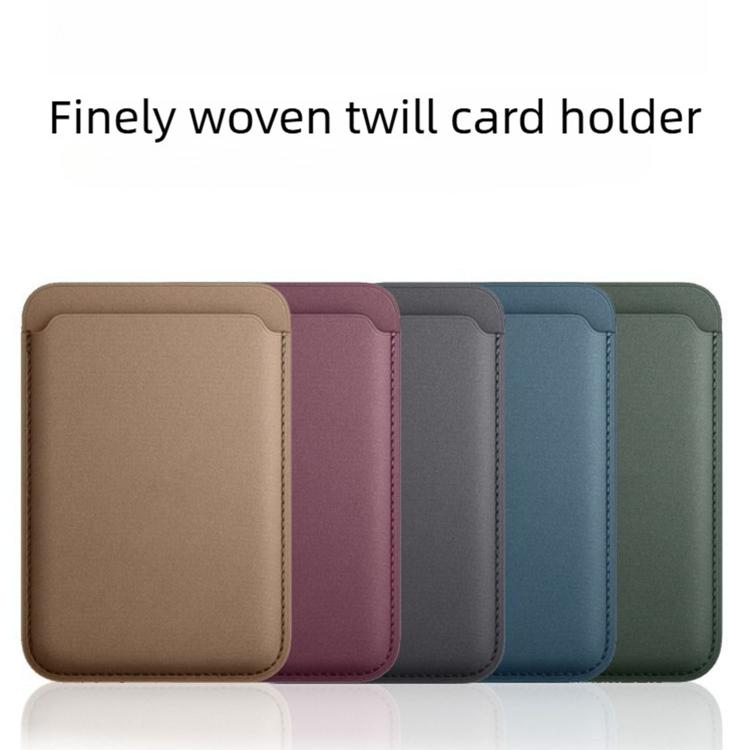 Porte-cartes magnétique en sergé à tissage fin ultra-résistant