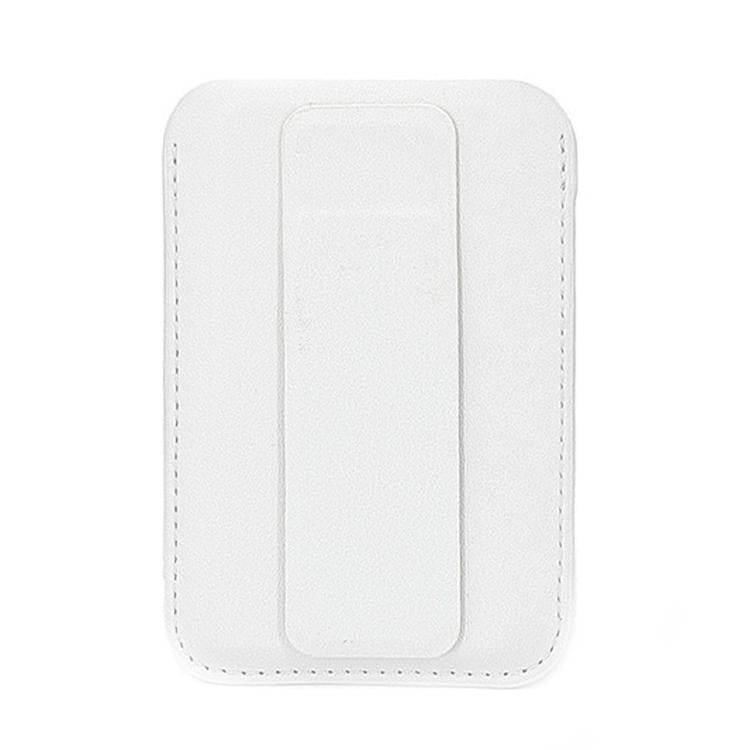 Porte-cartes magnétique ultra-fin en cuir végan avec support