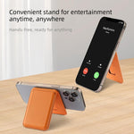 Porte-cartes en cuir végétalien magnétique A-Frame