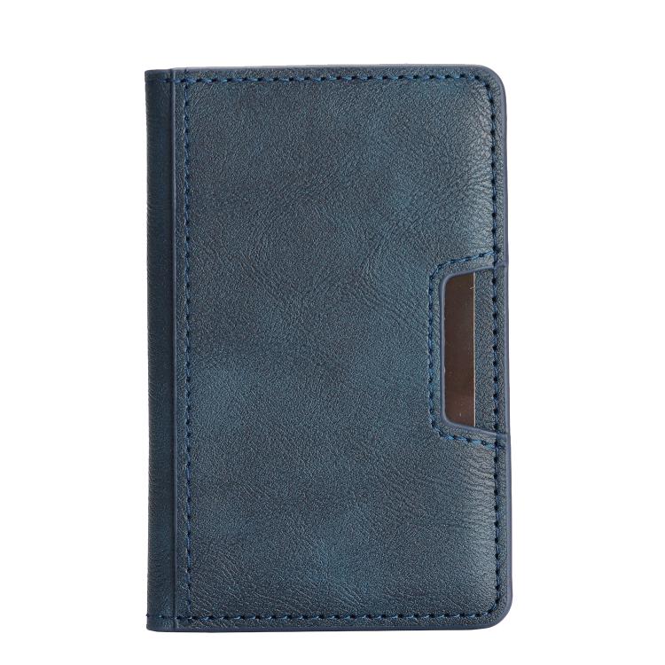 Porte-cartes magnétique pliable en cuir végétalien