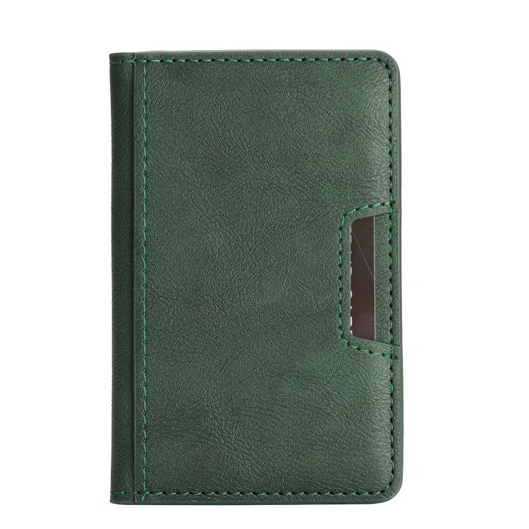 Porte-cartes magnétique pliable en cuir végétalien