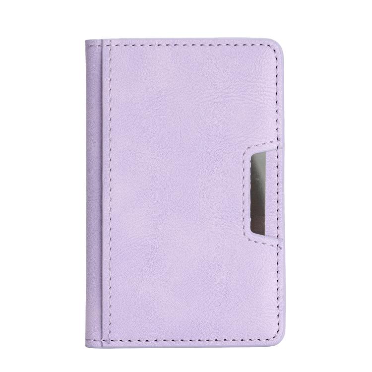 Porte-cartes magnétique pliable en cuir végétalien