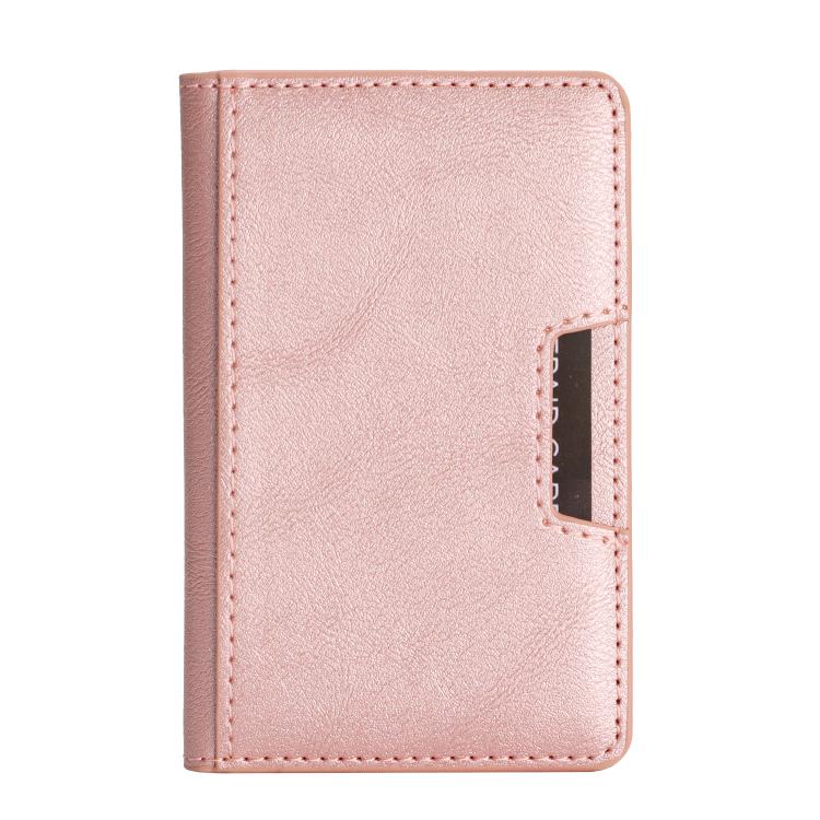 Porte-cartes magnétique pliable en cuir végétalien
