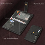 Porte-cartes en cuir magnétique Bond Wallet Ring