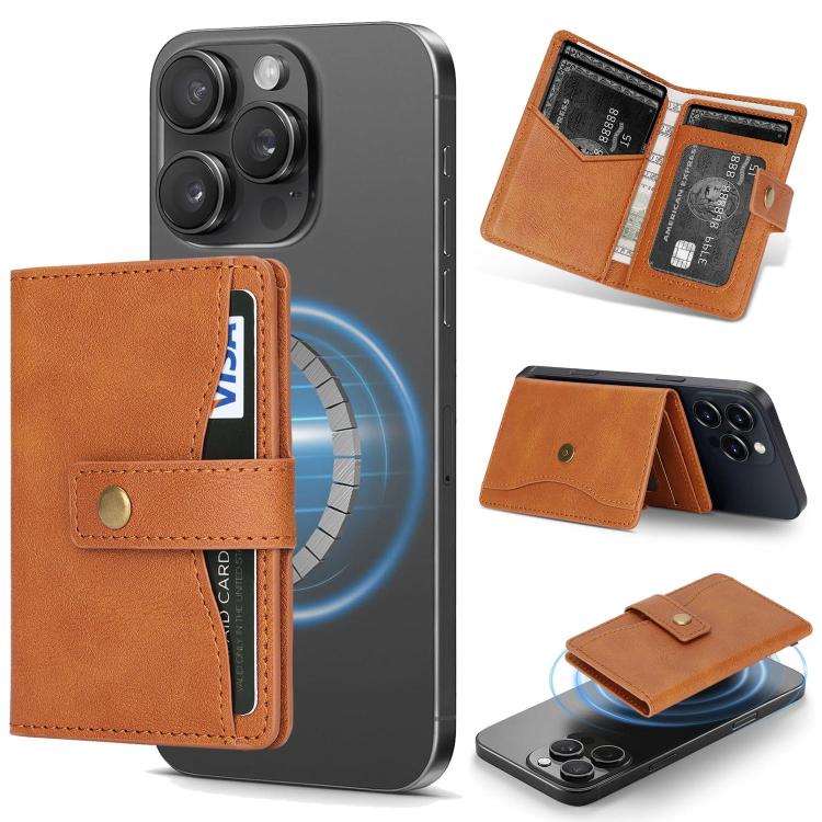 Porte-cartes en cuir magnétique Bond Wallet Ring