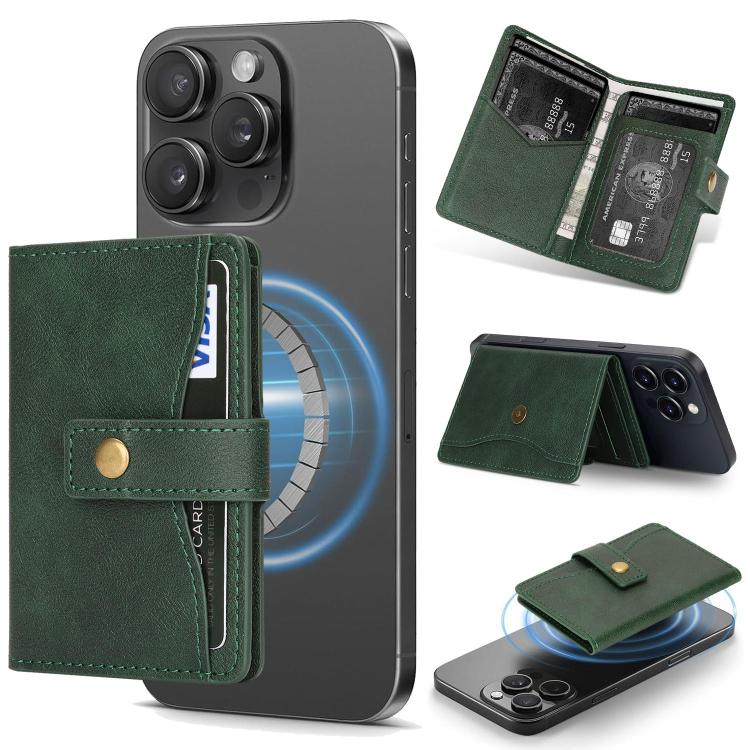 Porte-cartes en cuir magnétique Bond Wallet Ring