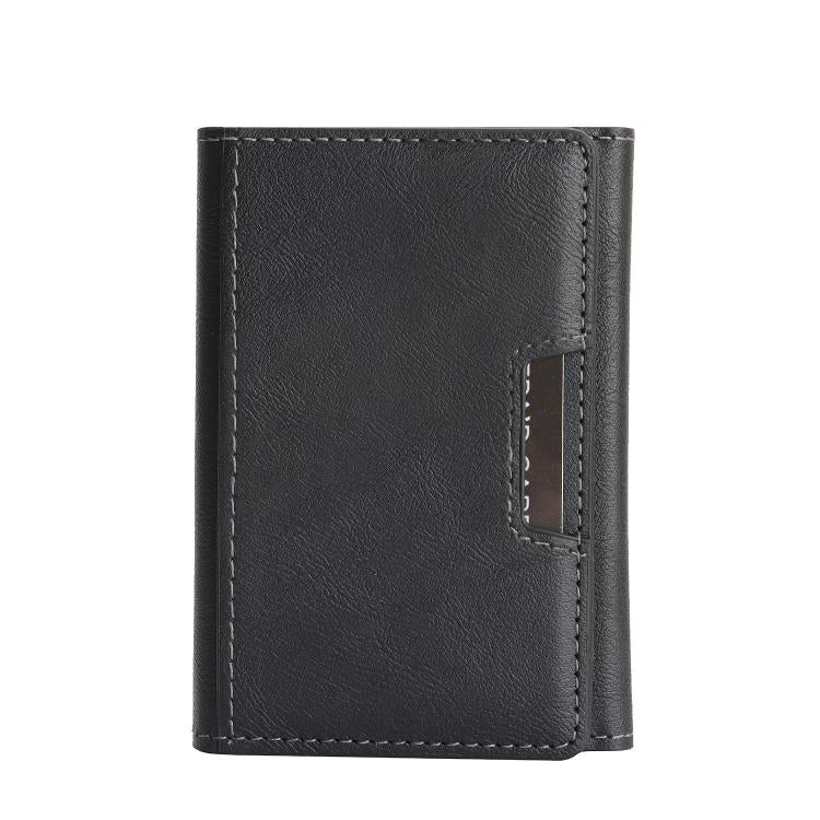 Porte-cartes magnétique végétalien triple volet