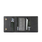 Porte-cartes magnétique végétalien triple volet