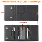 Porte-cartes magnétique végétalien triple volet