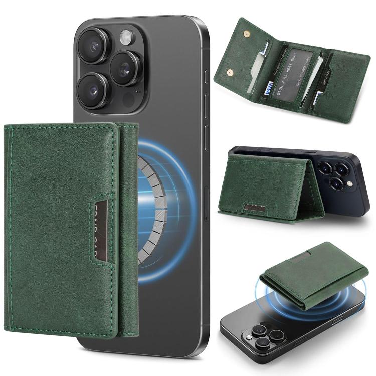Porte-cartes magnétique végétalien triple volet