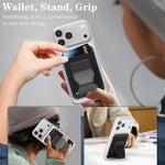 Porte-cartes en cuir vegan avec ceinture magnétique