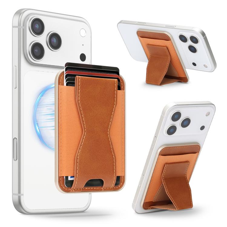 Porte-cartes en cuir vegan avec ceinture magnétique