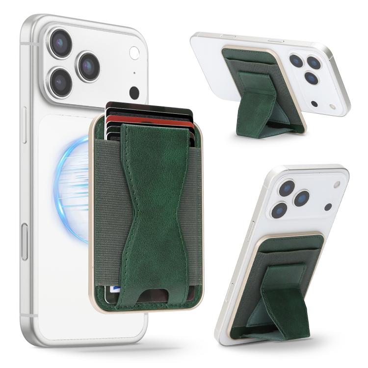 Porte-cartes en cuir vegan avec ceinture magnétique