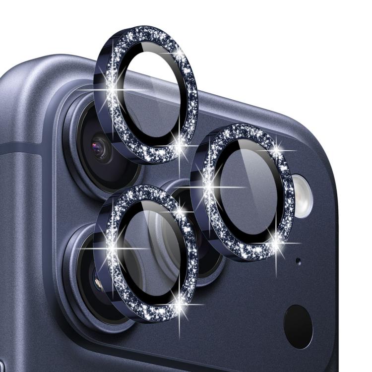 NORTHJO 1 ensemble de protection d'objectif d'appareil photo en métal pailleté, pour iPhone 17 Pro / 17 Pro Max