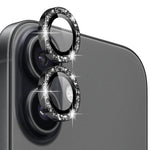 NORTHJO 1 Set Film de protection d'objectif d'appareil photo en métal scintillant, pour iPhone 17