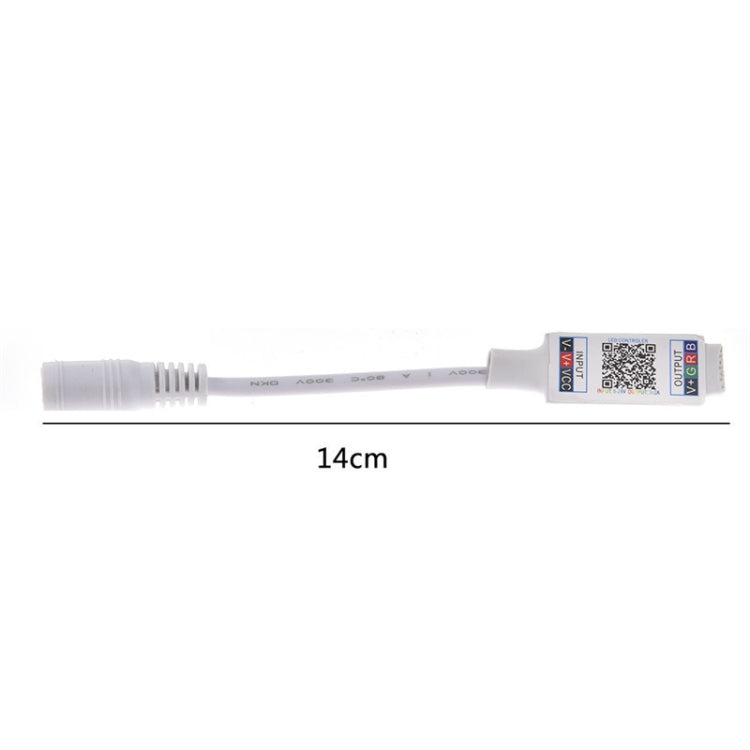 Mini RGB Bluetooth Controller Light Strip Controller For RGB LED Strip DC5V 12V 24V, Black, White
