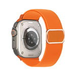 Bracelet de montre élastique en nylon à boucle ardillon à rayures diagonales, pour Apple Watch 46mm / 49mm / 45mm / 44mm, pour Apple Watch 42mm / 41mm / 40mm / 38mm