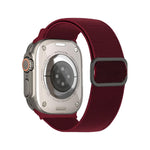 Bracelet de montre élastique en nylon à boucle ardillon à rayures diagonales, pour Apple Watch 46mm / 49mm / 45mm / 44mm, pour Apple Watch 42mm / 41mm / 40mm / 38mm