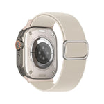 Bracelet de montre élastique en nylon à boucle ardillon à rayures diagonales, pour Apple Watch 46mm / 49mm / 45mm / 44mm, pour Apple Watch 42mm / 41mm / 40mm / 38mm