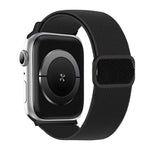 Bracelet de montre élastique en nylon à boucle ardillon à rayures diagonales, pour Apple Watch 46mm / 49mm / 45mm / 44mm, pour Apple Watch 42mm / 41mm / 40mm / 38mm