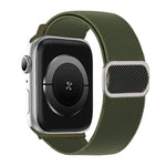 Bracelet de montre élastique en nylon à boucle ardillon à rayures diagonales, pour Apple Watch 46mm / 49mm / 45mm / 44mm, pour Apple Watch 42mm / 41mm / 40mm / 38mm