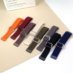 Bracelet de montre élastique en nylon à boucle ardillon à rayures diagonales, pour Apple Watch 46mm / 49mm / 45mm / 44mm, pour Apple Watch 42mm / 41mm / 40mm / 38mm
