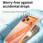 Coque de téléphone magnétique en acrylique avec coussin d'air transparent sous vide, Pour iPhone 17 Pro Max, Pour iPhone 17 Pro, Pour iPhone 17