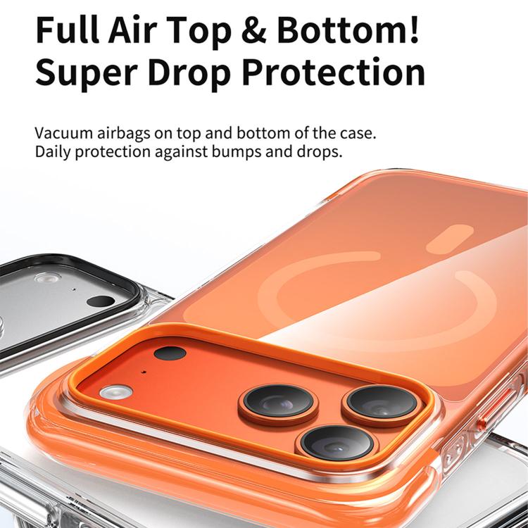 Coque de téléphone magnétique en acrylique avec coussin d'air transparent sous vide, Pour iPhone 17 Pro Max, Pour iPhone 17 Pro, Pour iPhone 17