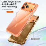 Coque de téléphone magnétique en acrylique avec coussin d'air transparent sous vide, Pour iPhone 17 Pro Max, Pour iPhone 17 Pro, Pour iPhone 17