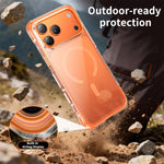 Coque de téléphone magnétique en acrylique avec coussin d'air transparent sous vide, Pour iPhone 17 Pro Max, Pour iPhone 17 Pro, Pour iPhone 17