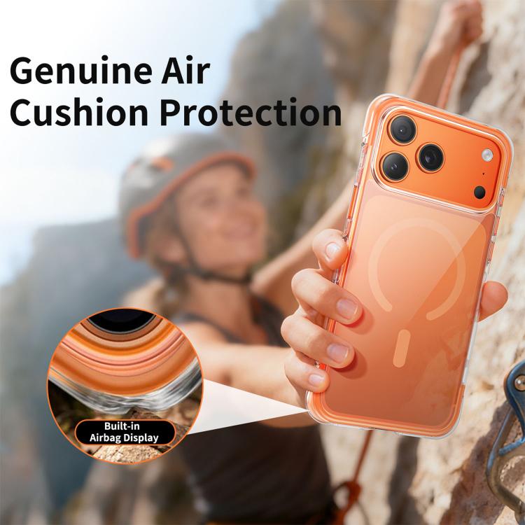 Coque de téléphone magnétique en acrylique avec coussin d'air transparent sous vide, Pour iPhone 17 Pro Max, Pour iPhone 17 Pro, Pour iPhone 17