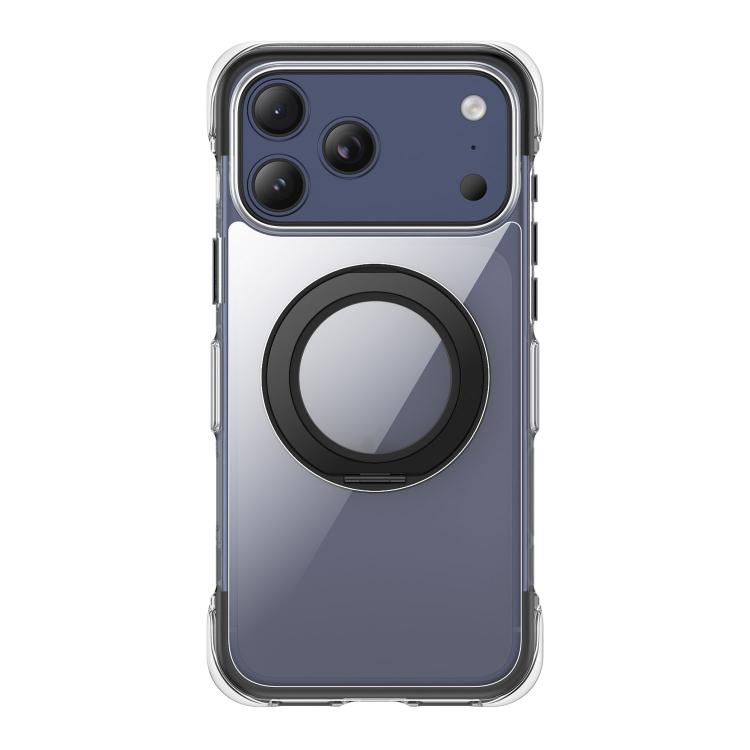 Coque de téléphone en acrylique avec support rotatif magnétique à airbag transparent sous vide, pour iPhone 17 Pro Max, pour iPhone 17 Pro, pour iPhone 17