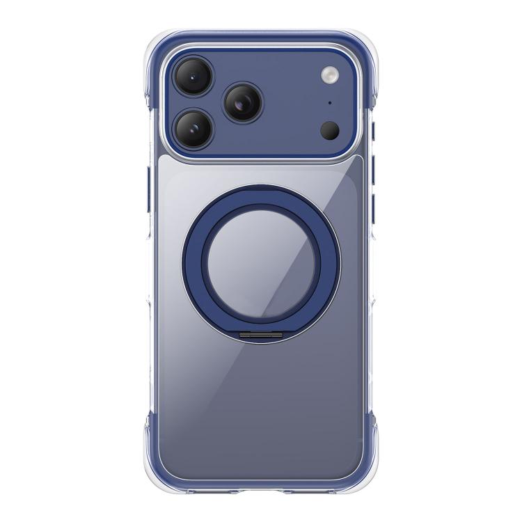 Coque de téléphone en acrylique avec support rotatif magnétique à airbag transparent sous vide, pour iPhone 17 Pro Max, pour iPhone 17 Pro, pour iPhone 17